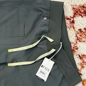 FIGS scrubs bottoms wide leg cargo bonsai